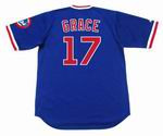 MARK GRACE Chicago Cubs 1989 Majestic Cooperstown Baseball Throwback Jersey - BACK