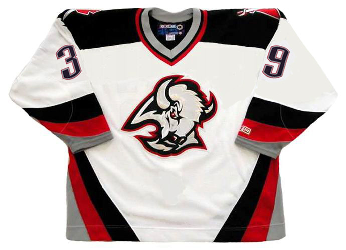Lad os gøre det for ikke at nævne rynker Dominik Hasek 1999 Buffalo Sabres Home CCM Throwback NHL Hockey Jersey