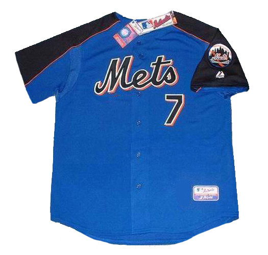 JOSE REYES New York Mets 2005 Majestic Authentic Throwback Baseball ...