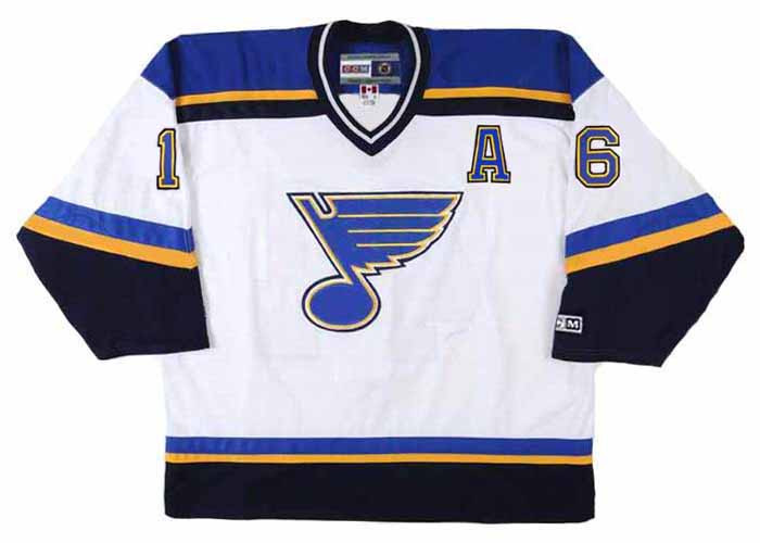 BRETT HULL St. Louis Blues 1997 CCM Throwback Home NHL Hockey Jersey
