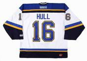 Brett Hull 1997 St. Louis Blues CCM Home NHL Throwback Hockey Jersey - Back