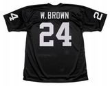 WILLIE BROWN Oakland Raiders 1976 Throwback Home NFL Football Jersey - BACK