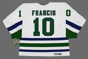 RON FRANCIS 1986 Home CCM Hartford Whalers Jersey - BACK