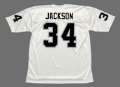 BO JACKSON Los Angeles Raiders 1987 Away NFL Football Throwback Jersey - BACK