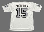 JEFF HOSTETLER Los Angeles Raiders 1994 Away Throwback NFL Football Jersey - BACK