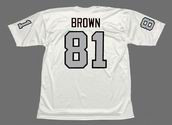 TIM BROWN Los Angeles Raiders 1994 Away Throwback NFL Football Jersey - BACK
