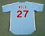 AARON NOLA Philadelphia Phillies 1980's Majestic Throwback Away Baseball Jersey - BACK