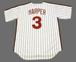 BRYCE HARPER Philadelphia Phillies 1980's Majestic Throwback Home Baseball Jersey - BACK