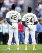 DAVE HENDERSON Oakland Athletics 1989 Home Majestic Baseball Throwback Jersey - ACTION