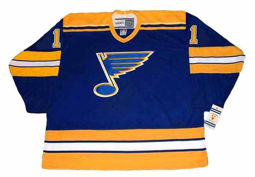 MIKE LIUT St. Louis Blues 1980 CCM Vintage Throwback NHL Hockey Jersey - FRONT