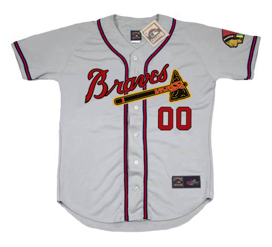 MILWAUKEE BRAVES 1950's Away Majestic Throwback Jersey Customized "Any