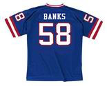 CARL BANKS New York Giants 1988 Throwback Home NFL Football Jersey - BACK