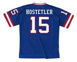 JEFF HOSTETLER New York Giants 1988 Throwback Home NFL Football Jersey - BACK