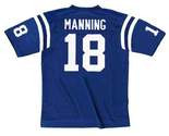 PEYTON MANNING Indianapolis Colts 1998 Throwback Home NFL Football Jersey - BACK