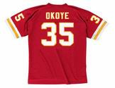 CHRISTIAN OKOYE Kansas City Chiefs 1989 Throwback Home NFL Football Jersey - BACK