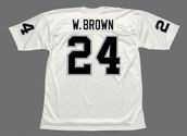 WILLIE BROWN Oakland Raiders 1976 Away Throwback NFL Football Jersey - BACK