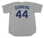 AL DOWNING Los Angeles Dodgers 1974 Away Majestic Throwback Baseball Jersey - BACK
