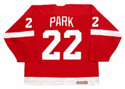 BRAD PARK Detroit Red Wings 1983 Away CCM Throwback NHL Hockey Jersey - BACK
