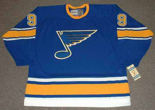 FRANK ST. MARSEILLE St. Louis Blues 1967 CCM Vintage Throwback NHL Hockey Jersey - FRONT