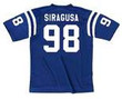 TONY SIRAGUSA Indianapolis Colts 1992 Throwback Home NFL Football Jersey - BACK