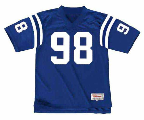 TONY SIRAGUSA Indianapolis Colts 1992 Throwback Home NFL Football Jersey - FRONT