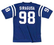 TONY SIRAGUSA Indianapolis Colts 1992 Throwback Home NFL Football Jersey - BACK