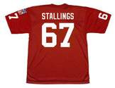 LARRY STALLINGS St. Louis Cardinals 1969 Throwback NFL Football Jersey - BACK
