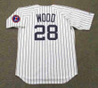 WILBUR WOOD Chicago White Sox 1968 Home Majestic Throwback Baseball Jersey - BACK