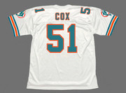 BRYAN COX Miami Dolphins 1994 Throwback NFL Football Jersey - BACK