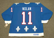 OWEN NOLAN Quebec Nordiques 1994 Away CCM Throwback NHL Hockey Jersey - BACK