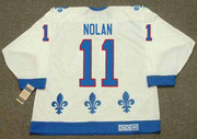 OWEN NOLAN Quebec Nordiques 1994 Home CCM Throwback NHL Hockey Jersey - BACK