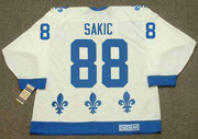 JOE SAKIC Quebec Nordiques 1988 Home CCM Throwback NHL Hockey Jersey - BACK