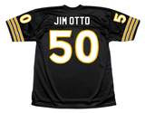 JIM OTTO Oakland Raiders 1960 Throwback Home Football Jersey - BACK