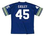 KENNY EASLEY Seattle Seahawks 1981 Throwback NFL Football Jersey - BACK