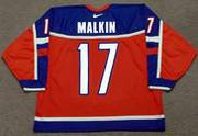 EVGENI MALKIN 2004 Team Russia Nike Throwback Hockey Jersey - BACK