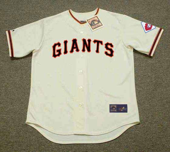 BOBBY THOMSON New York Giants 1951 Home Majestic Throwback Baseball Jersey