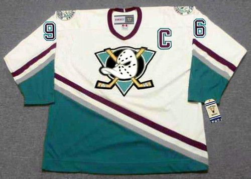 CHARLIE CONWAY Anaheim Mighty Ducks CCM NHL Throwback Hockey Jersey - FRONT