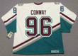 CHARLIE CONWAY Anaheim Mighty Ducks CCM NHL Throwback Hockey Jersey - BACK