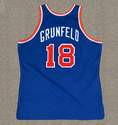 ERNIE GRUNFELD New York Knicks 1983 Throwback NBA Basketball Jersey - BACK