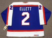 DAVE ELLETT Winnipeg Jets 1987 Away CCM Throwback NHL Hockey Jersey - BACK