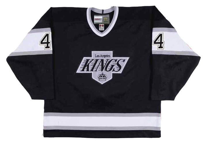 ROB BLAKE Los Angeles Kings 1993 Away CCM Throwback Hockey Jersey