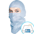 BioSafety Blue (Open-face) Hood, $2.85 Ea, 50 Hoods in a Dispenser Box