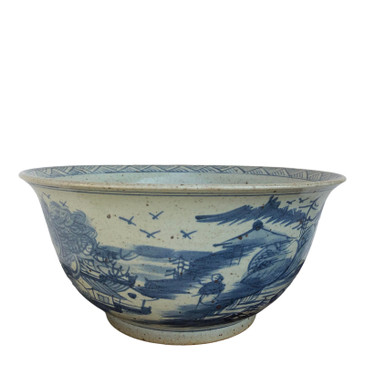 Blue & White Porcelain Bowl (Large)