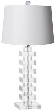Crystal Stacked Table Lamp