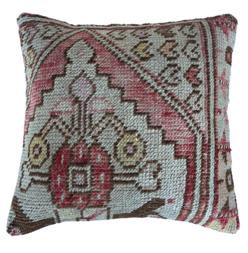 One-of-a-Kind Turkish Rug Pillow #28