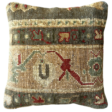One-of-a-Kind Turkish Rug Pillow #32