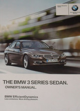 2012 BMW 3 SERIES E90 E91 318 320 325 325 330 335 i d xi ix Manual Owners Handbook
