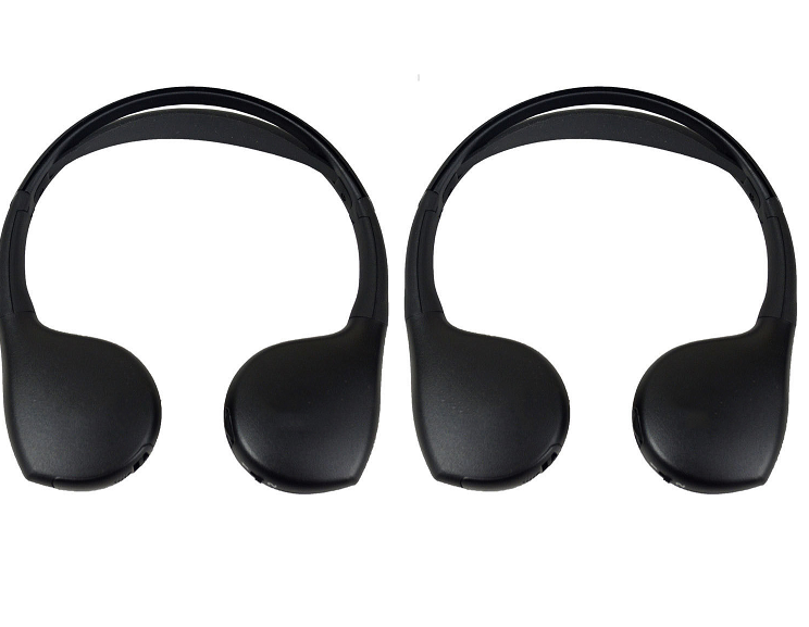 Hyundai Entourage UltraLight 2-Channel Folding IR Wireless Headphones ...