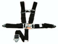 Pictured:  5 Point Race Harness, Grand National style, wrap around 48" individual shoulder, single sub belt, snap-in lap and sub belts (Part # 317-29073).
