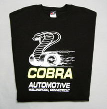 T-shirt black, cobra snake logo, x-large